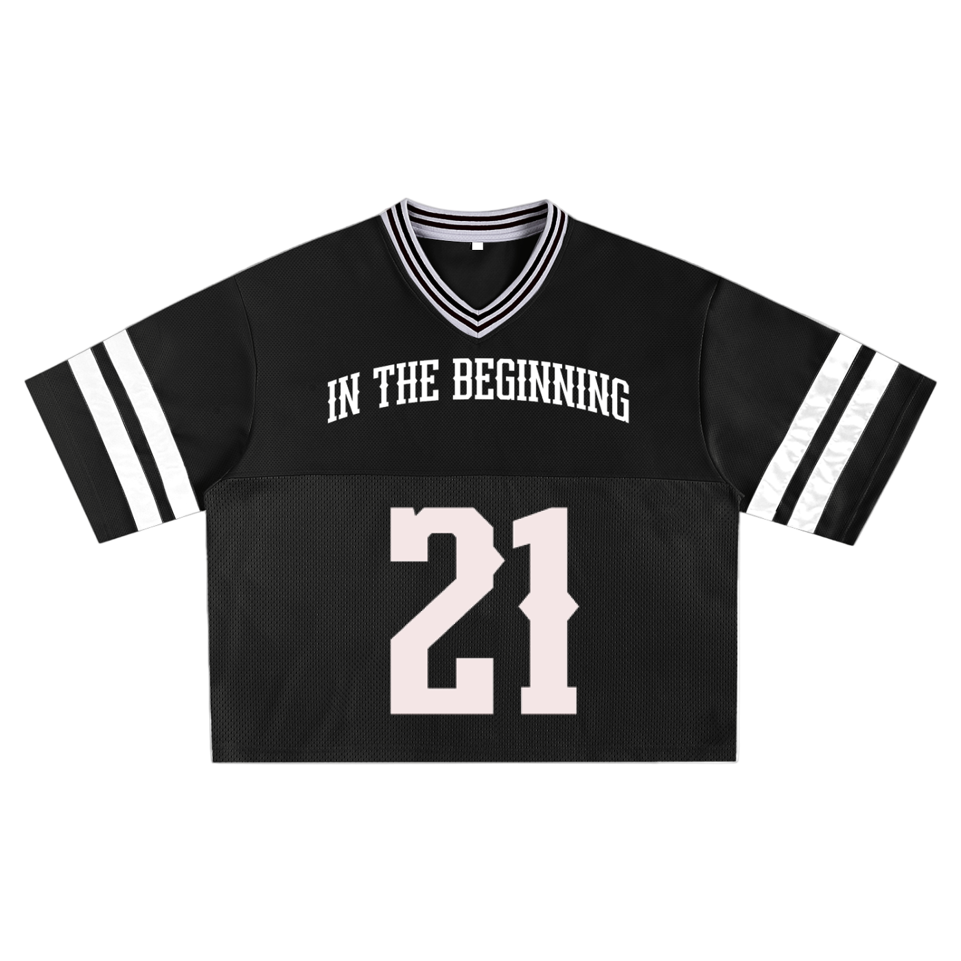 Taped Mesh Boxy Jersey