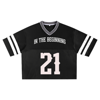 Taped Mesh Boxy Jersey